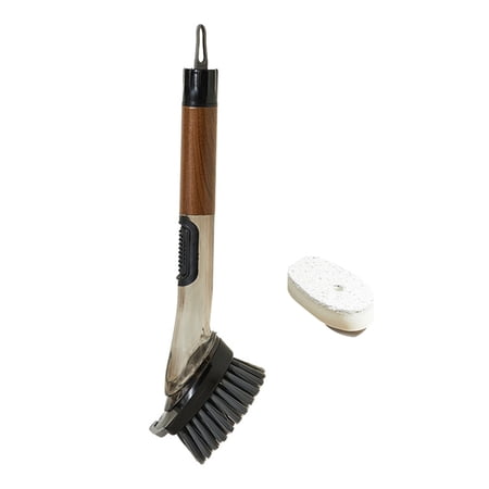 OIUR 2Pcs/Set Cleaning Brush with Durable Bristles Ergonomic Handle Hard Bristle Head Multifunctional Kitchen BBQ Cleaner OIUR 2Pcs/Set Cleaning Brush with Durable Bristles Ergonomic Handle Hard Bristle Head Multifunctional Kitchen BBQ Cleaner