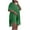Green, variant on Women’s Casual Workout 2 Piece Outfits Short Sleeve V Neck Side Split Tunic Tops and Biker Shorts Set Tracksuit