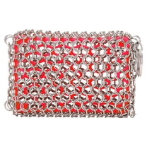 ACDANC Chain Mail Scrubber Cast Iron Sponge - Metal Scrubber Cast Iron Skillet Cleaner,Wok,Dutch Oven Cleaning Chain Scrubber