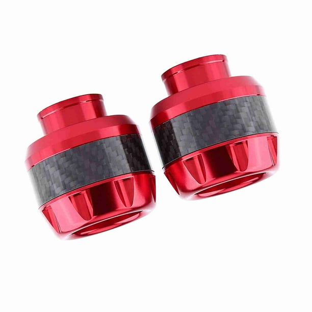 Protectores de Tenedor de Marco de Fibra de Carbono Sliders Motocicleta Crash Con CNC Mecanizado Artesanía para Frente Tenedor Prevente de Daros