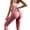 Pink, variant on Olyvenn Women's High Waist Peach Hip Lifting Fitness Pants Bow Trendy Sports Fitness Pants Yoga Full Length Pants for Women Trendy 2023 Blue 4