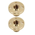 thumbnail image 1 of OULII 2pcs Threaded Insert Nuts Nut Brass Golden for Precision Production, 1 of 8