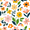 Retro Yellow Floral, variant on FORMRS Travel Umbrella Folding Auto Open Close Windproof Rain UV Protection, Retro Pink Floral