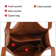 High-quality genuine leather, solid color, large capacity, women's handbag, cross-body shoulder bag, shopping bag, and wander bag.