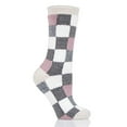 thumbnail image 3 of Heat Holder Women's Britney LITE Buffalo Checked Crew Socks| Warm + Soft, Hiking, Cabin, Cozy at Home Socks | 5X Warmer Than Cotton Socks, 3 of 6