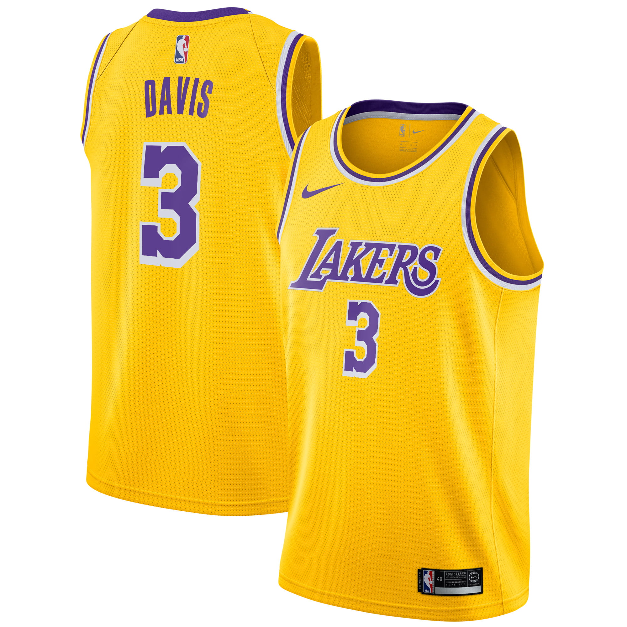 Anthony Davis Los Angeles Lakers Nike 2019/20 Swingman ...
