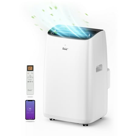 DuraComfort Portable Air Conditioners for Room, 8150BTU(12000 BTU Ashrae) Smart WiFi, Built-in Cool, Dehumidifier, Fan