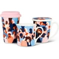 thumbnail image 3 of Abbott Collection 27-DIVERSITY-TOGO Colourful Travel Mug. 2 Pieces, 5.5"H, Blue/Pink, 3 of 3