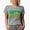 Heather Grey, variant on Coffee Makes Me Happy Quote, Groovy Retro Wavy Text Merch Gift, White T-Shirt, Large