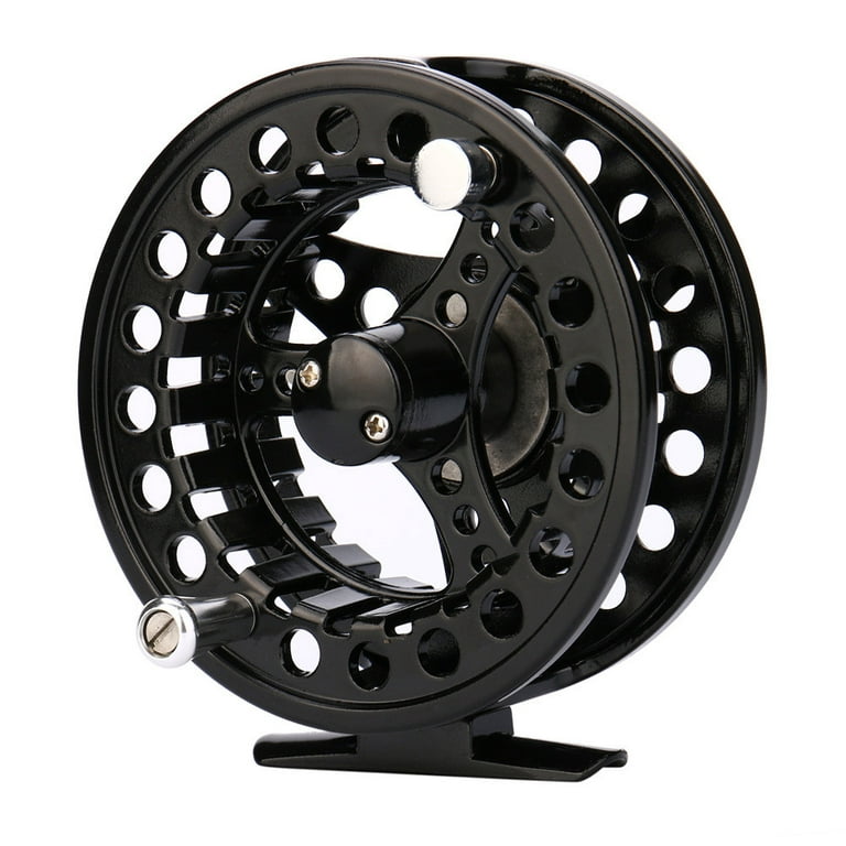 WQJNWEQ Fly Reel 7/8 WT Large Arbor Silver/Black Aluminum Fly Fishing Reel  Sales Clearance Items
