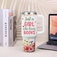 thumbnail image 6 of Book Lovers Tumbler for Book Lovers Gift Ideas -40oz Insulated Tumbler With Handle and Straw (Books 2), 6 of 6