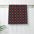 thumbnail image 5 of Fotbe Red Rooster Pattern Premium Towels , (27.5x16in) Lightweight and Highly Absorbent Quick Drying Microfiber Towel, Perfect for Daily Use, 5 of 6