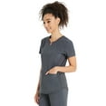 thumbnail image 2 of Scrubstar Women's Antimicrobial Premium Performance Notch Neck Top, Sizes XS-3XL, 2 of 7