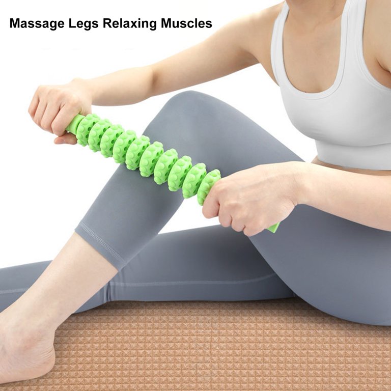 Jkung 10 Wheels Massage Roller Muscle Sore Pain Relief Deep Tissue