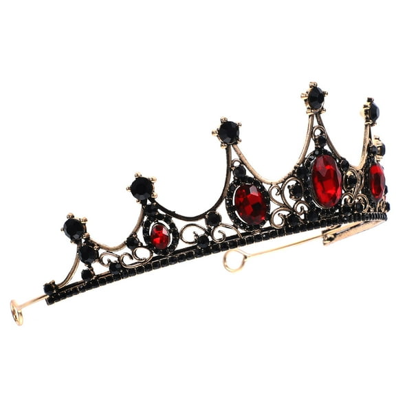 YEAHIBABY Black Bridal Crown Photo Props 1Pc