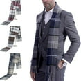 thumbnail image 1 of Mens Scotland Soft Scarf Wool Check Plaid Winter Warm Shawl Neck Wrap Long Scarf, 1 of 5