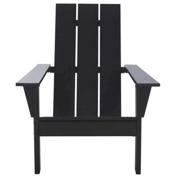 Safavieh Outdoor All Weather Polyethylene Adirondack Chair, Black