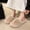 White, variant on My Order ABPWLY Women's 2023 New Spring Summer Slope Heel Round Toe Slippers Casual Women's Slippers Woolen Shoes Warm Indoor Cotton Slippers