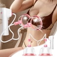 thumbnail image 1 of Masajeador eléctrico potenciador de senos | Dispositivo de succión de senos | Levantamiento de pecho y reafirmación | Masaje al vacío multifuncional | Copa doble grande 13,5 cm | Rosa | 1 Pieza, 1 of 8
