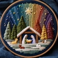 thumbnail image 3 of Fasiaou DIY Nativity Embroidery Kit with 4 Scenes, Beginner Friendly Craft Set for Christmas Decor, Handmade Religious Embroidery Supplies for Home Decorating and Holiday Gifts, 3 of 7