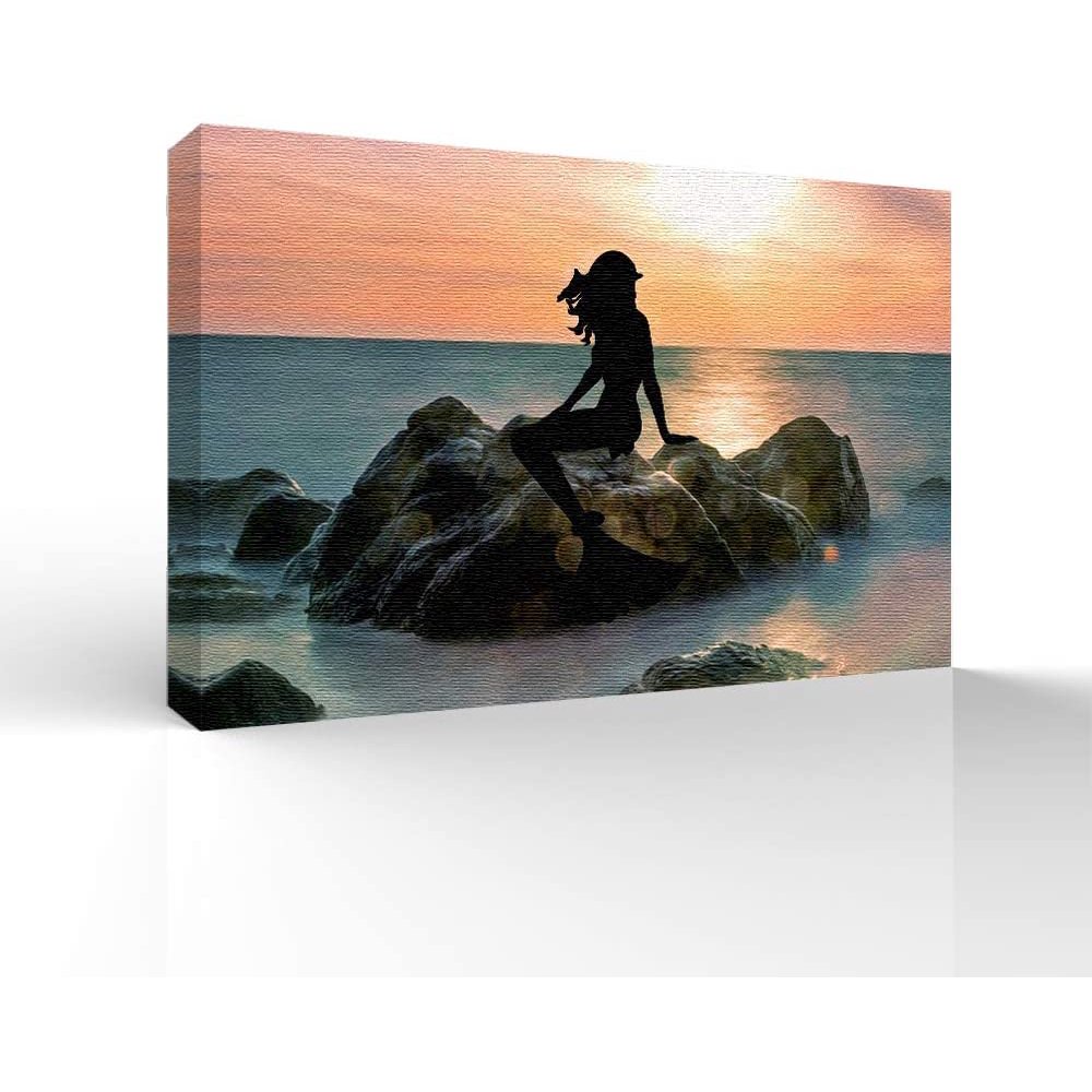 wall26 Canvas Wall Art Elegant Mermaid Pictures Home Wall Decorations