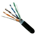thumbnail image 2 of Vertical Cable CAT5E, Shielded Dual Jacket, Direct Burial, 1000ft, Black, Bulk Ethernet Cable, 2 of 5