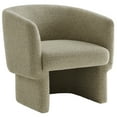thumbnail image 5 of Modway Muse Boucle Fabric Upholstered Barrel Accent Chair in Cork, 5 of 9