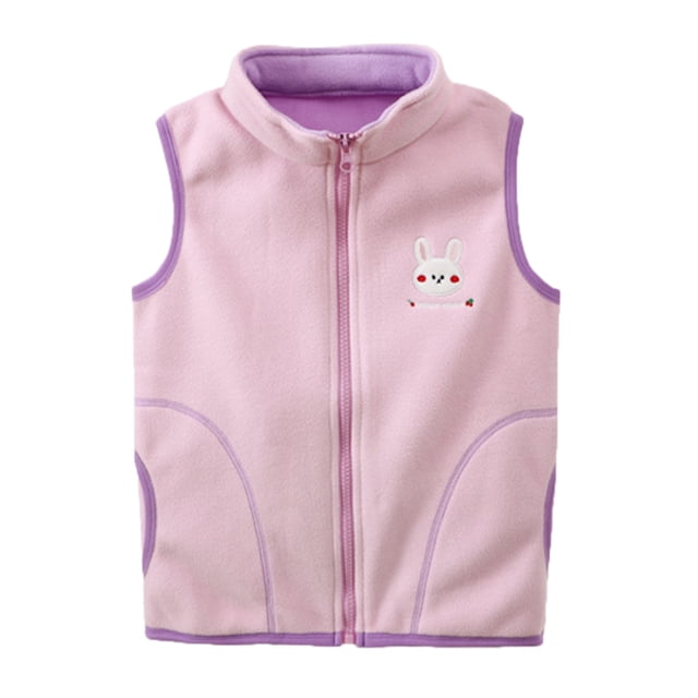 Boys Coat & Jacket Toddler Cartoon Car Rabbit Print Warm Thick Sleeveless Vest for and in Spring Winter Fashion