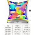 thumbnail image 6 of GZHJMY Abstraction Throw Pillow Cover Splash Ink Graffiti Pillowcase Colorful Background Decoration Square Pillow Case for Home Sofa Bedroom Living Room Cushion Cover18*18, 6 of 7