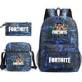 thumbnail image 2 of Mochila escolar con estampado de fortnite para niños y niñas, Mochilas de moda para adolescentes Fivean  unisex, 2 of 2