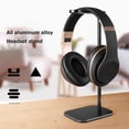 thumbnail image 2 of Soporte de metal para auriculares para juegos, soporte para auriculares, soporte de exhibición de escritorio (negro) Likrtyny Accesorios electrónicos, 2 of 9