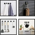 thumbnail image 5 of SUNFCON Cutting Board Rack w 2 Adhesive Hanging Hooks Chopping Board Organizer Stand Holder Kitchen Countertop Dishes Plates Pot Lids Pan Lids Rack Organizer Heavy Duty Metal Black, 5 of 9