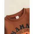 thumbnail image 6 of Nygoyerh Little Boys Halloween Outfits 6M 12M 18M 2T 3T 4T Pumpkin Letter Print Playwear Long Sleeve Crew Neck Sweatshirt + Elastic Pants 2Pcs Sets Baby Clothing, 6 of 7