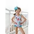 thumbnail image 2 of Millie Loves Lily Female Ice Blue Mermaid Ruffle-Accent Swimsuit One-piece UPF 50, Sizes 2T-10, 2 of 8
