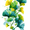 Ginkgo Leaf Watercolor, variant on UXIEQU New York City Skyline Impressionist Canvas Wall Art Print 15.75x11.81 Inches