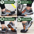 thumbnail image 4 of AUXDIQ Work Shoes Men Women Breathable Steel Toe Cap Industrial Trainers Lightweight Construction Sneakers Sport Shoes, 4 of 6
