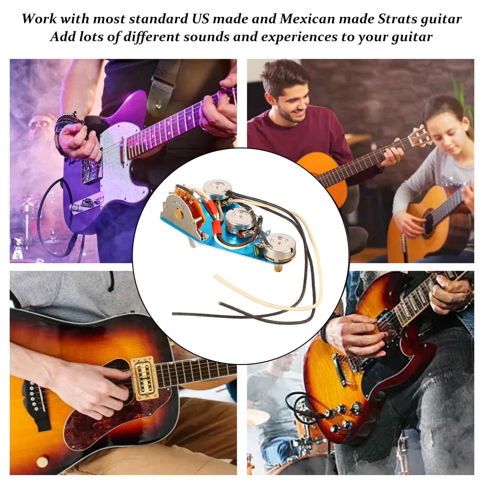 Guitar Wg Harness Pickguard Prewired Replacement Electric Guitar Parts Accessories