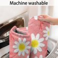 thumbnail image 5 of Pink Daisy Flower Yellow Centers Pattern Bathroom Rugs Mat,Non Slip Microfiber Bathroom Rug,Rubber Backing,Soft Bathroom Mats for Bathroom Floor,Tub and Shower,17x30in(43x75cm), 5 of 5