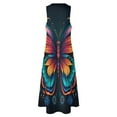 thumbnail image 4 of Colorful Butterfly Sleeveless Dress Summer Dresses Birthday Dress for Women Luxury 2025 Dress Party Night, 4 of 6