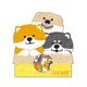 thumbnail image 1 of Lindo Perro Shiba Inu Pegatina 30 pegatinas de perro Shiba Inu, manual creativo, pegatinas DIY (multicolor) Ehuebsd Libre de BPA, 1 of 7