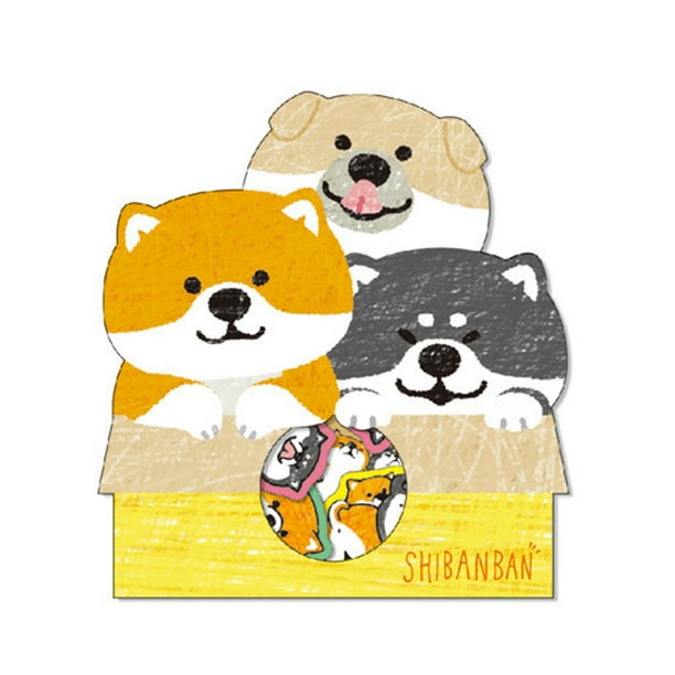 Lindo Perro Shiba Inu Pegatina 30 pegatinas de perro Shiba Inu, manual creativo, pegatinas DIY (multicolor) Ehuebsd Libre de BPA