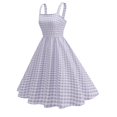 thumbnail image 2 of Vestido Corto de Verano de las Mujeres de Malla de Manga Corta Bordado Vestido de Pastel Retro, Vestido Ligero Casual para la Fiesta Y las Vacaciones, 2 of 9