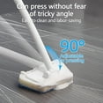thumbnail image 5 of 2 in 1 Shower Scrubber Cleaning Brush with Long Handle, Tub and Tile Grout Scrub Brush Stiff Bristles Lock in Place Scrub Brush Head for Bathroom Kitchen Wall Floor Bathtub Sink Glass, 5 of 7