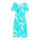 thumbnail image 5 of Vestido Corto de Verano Moda Gradiente Corto de Manga en V Cuello Vestido Casual, Poliéster Ligero de Verano, Lavado de Manos, 5 of 7