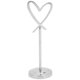 thumbnail image 1 of Soporte para números de mesa, Clips para tarjetas de nombre duraderos multiusos en forma de corazón para bodas, fiestas, oficinas (plata), 1 of 5