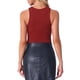 thumbnail image 3 of INSPIRAR CHIC Body sin Mangas para Mujer con Cuello Halter Asimétrico Talla XS Burdeos, 3 of 6