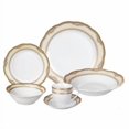 thumbnail image 1 of Porcelain Wavy Edge Dinnerware Set44; 24 Piece Service for 4 by Lorren Home Trends: Isabella Design, 1 of 2