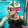 thumbnail image 3 of Aloha Hawaiian Symbol FYBTO Swimming Hat for Mans Womens Elasticity Bathing Cap, 3 of 5