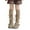 Coffee, variant on REDARER Girls' Lolita Leg Warmers - Knit Knee-High Socks with Cross Ties, Cozy Japanese-Style Winter Leggings