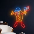 thumbnail image 2 of Handmadetneonsign Hotdog 4th Of July Neon Sign, Independence Day Art Decor, USA Celebration Wall Decor, 2 of 5